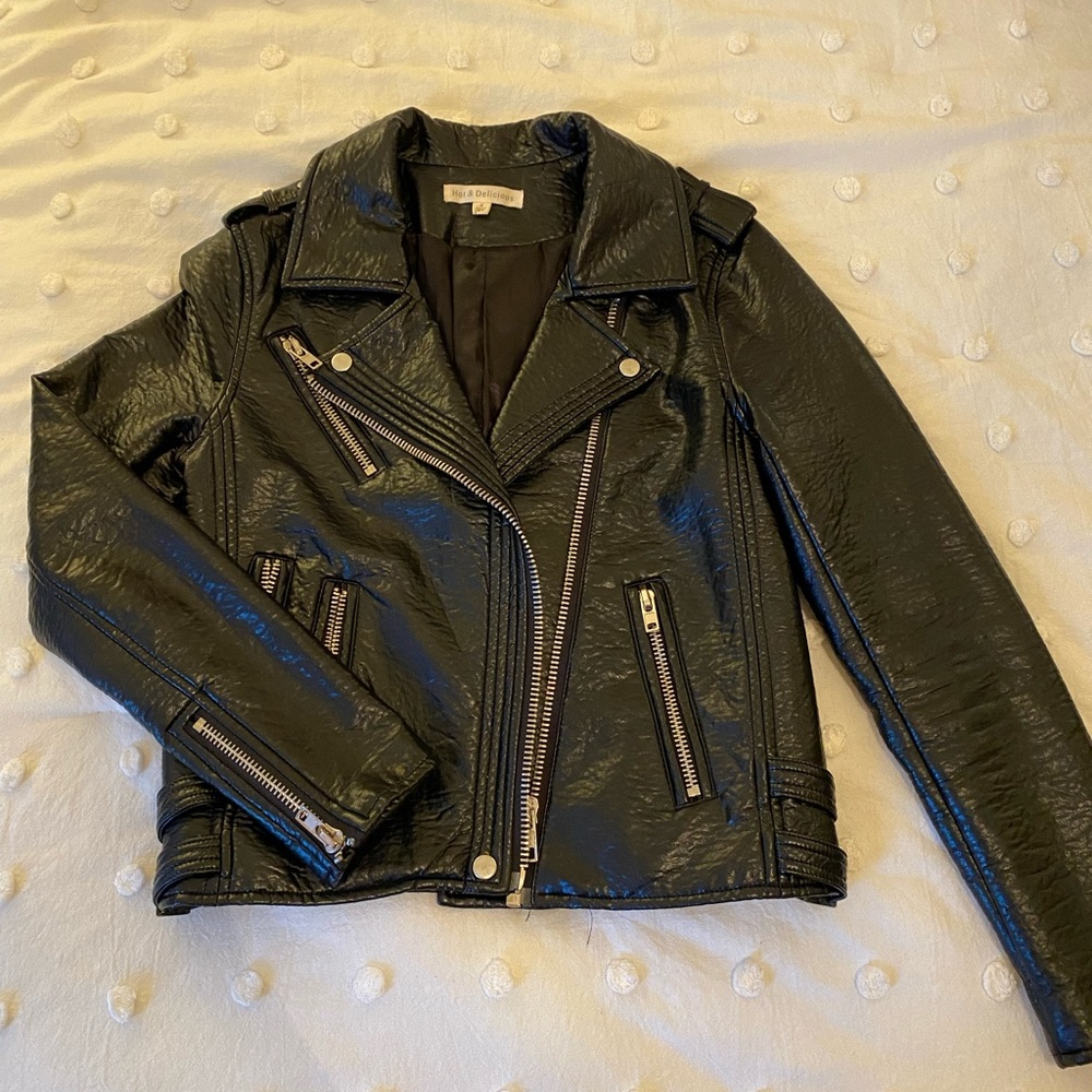 Small Faux Leather Jacket